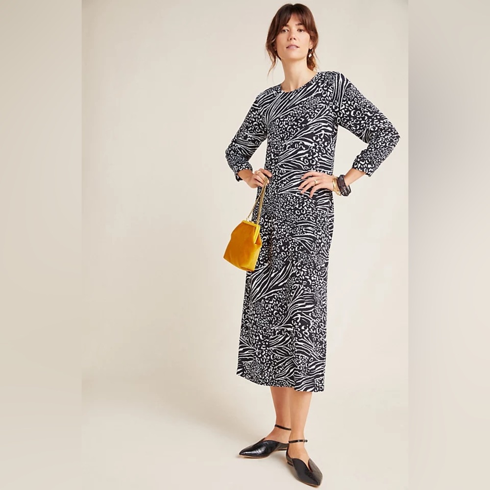 Kachel x Anthropologie Hollie Abstract Midi Dress